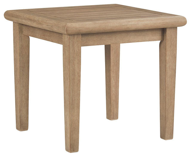 Ashley Gerianne Square End Table - Grayish Brown