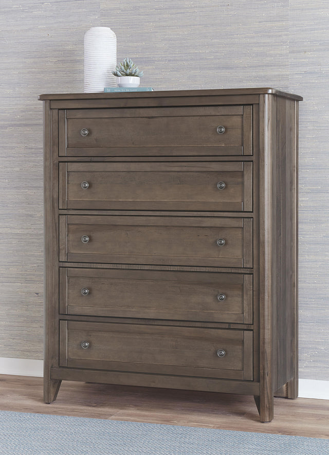 Vaughan-Bassett Woodbridge - Chest - 5 Drawer - Dark Cashmere