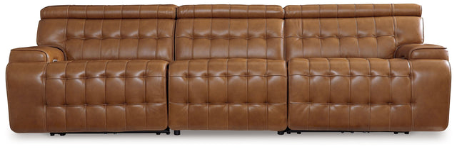 Ashley Temmpton - Chocolate - 3-Piece Power Reclining Sectional Sofa