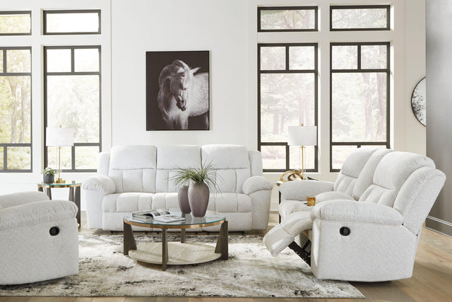 Ashley Frohn - Snow - 3 Pc. - Reclining Sofa, Reclining Loveseat With Console, Rocker Recliner