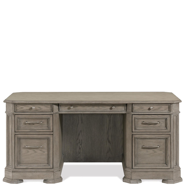 Riverside Furniture Wimberley - Executive Desk - Light Brown