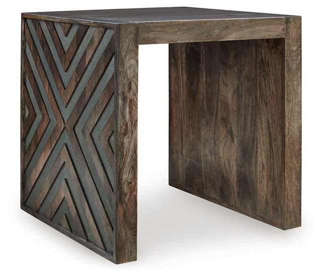 Ashley Dreggan Square End Table - Brown