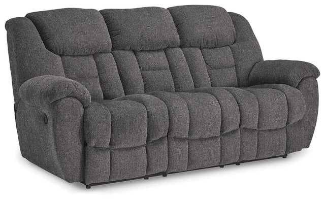 Ashley Foreside Reclining Sofa - Charcoal