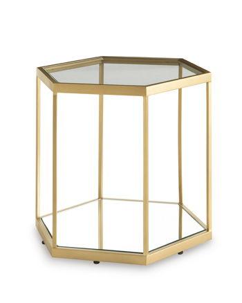 Ashley Veerwick Accent Cocktail Table - Gold Finish