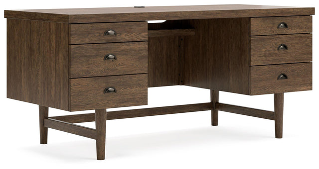 Ashley Austanny Home Office Desk - Warm Brown