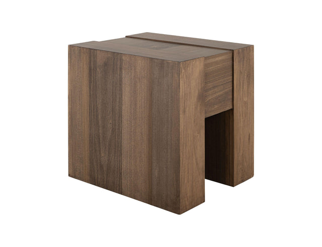 International Furniture Direct Latola - Chairside Table - Brown