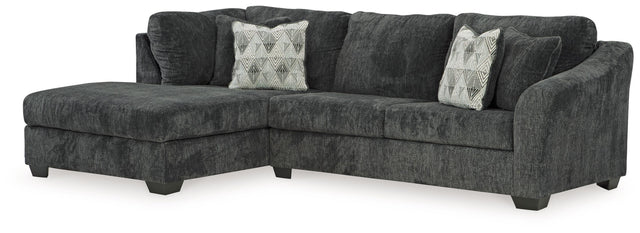 Ashley Biddeford - Ebony - 2-Piece Sectional With Laf Corner Chaise