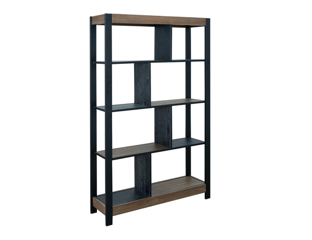 International Furniture Direct Tuxedo - Bookcase - Brown / Black