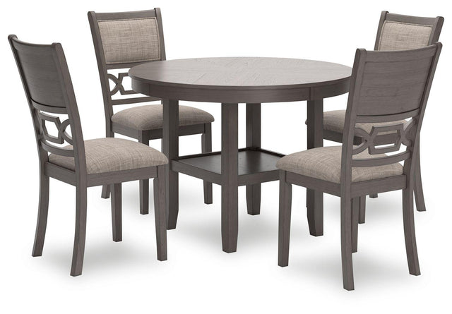 Ashley Wrenning Dining Room Table Set (5/CN) - Gray