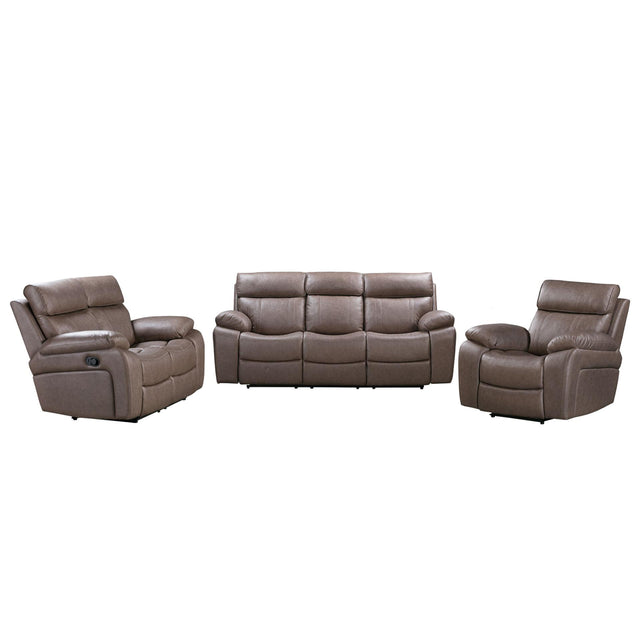 Parker House Theon - Manual Reclining Sofa Loveseat And Recliner - Stokes Toffee