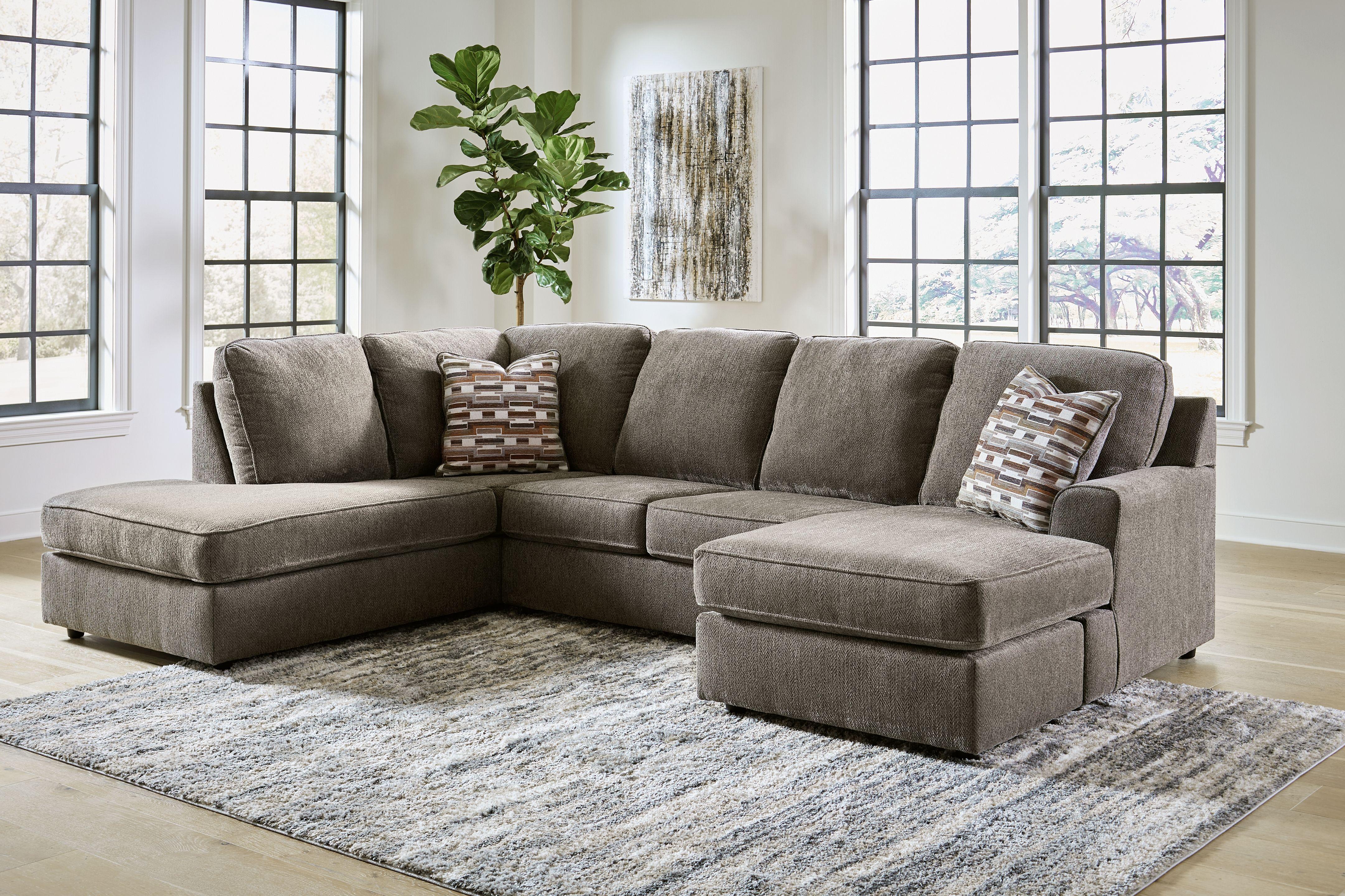 Ashley O phannon Putty Left Arm Facing Corner Chaise 2 Pc Sectiona