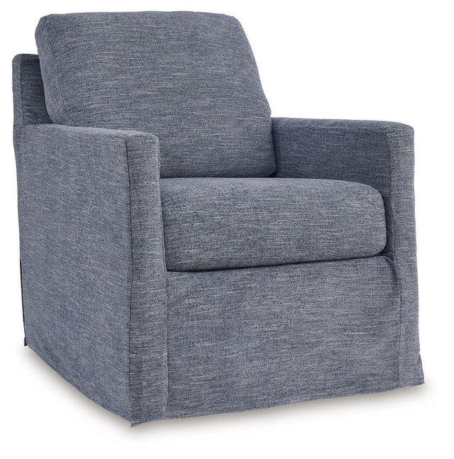 Ashley Nenana Next-Gen Nuvella Swivel Glider Accent Chair - Denim