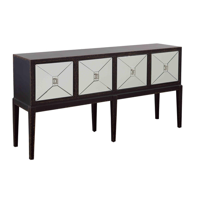 Coast2Coast Home Nocturne - Four Door Console - Textured Black