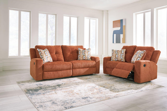 Ashley Danum - Spice - 2 Pc. - Reclining Sofa, Reclining Loveseat