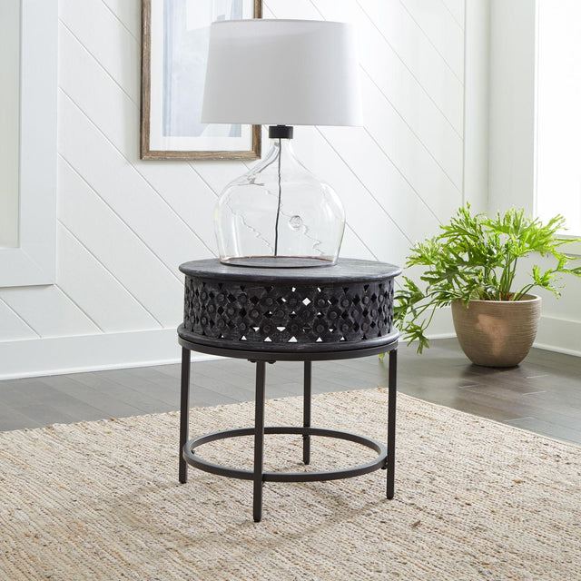 Liberty Furniture Stella - Accent End Table - Chalkboard Black