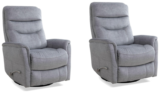 Parker House Gemini - Swivel Glider Recliner (Set of 2) - Capri Silver