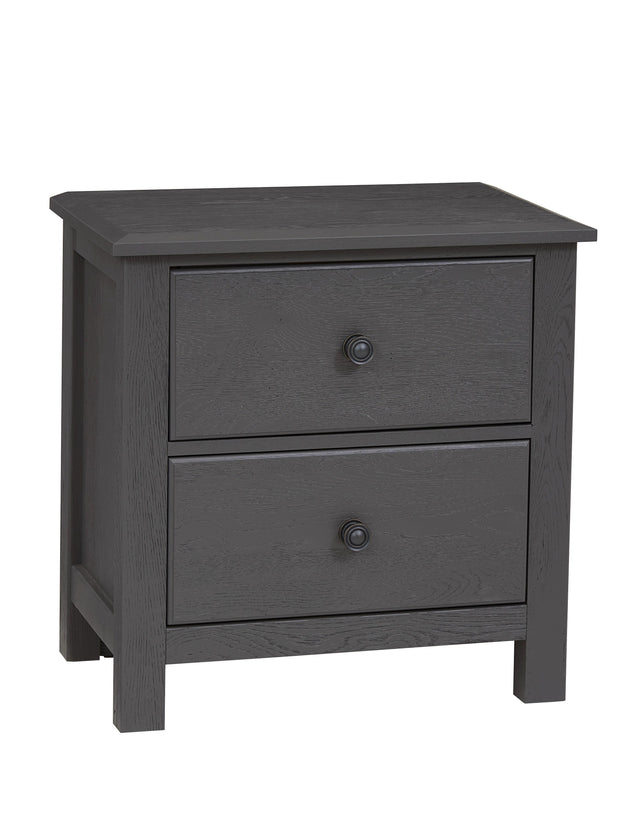 Vaughan-Bassett Custom Express - Night Stand 2 Drawers - Graphite