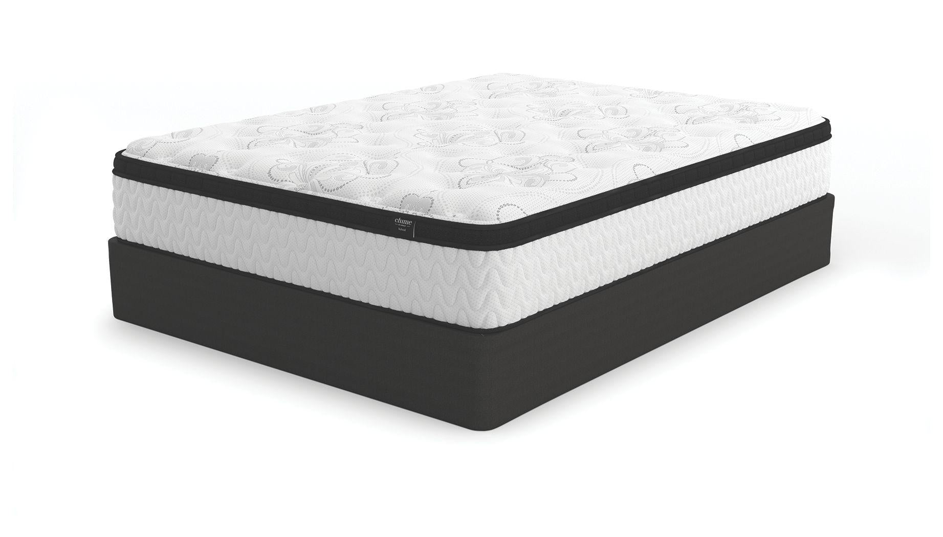 Ashley Chime 12 Inch Hybrid California King Mattress White Big Barn Home Center