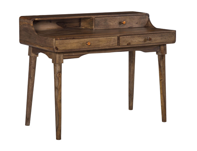 Coast2Coast Home Layne - Three Drawer Writing Desk - Brownstone