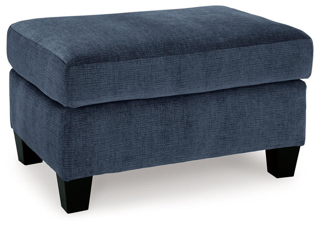 Ashley Amity Bay Ottoman - Ink