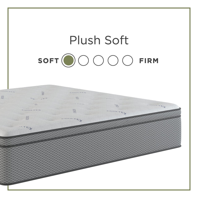 Tempur Sealy Sherwood - Nightrest Hybrid Plush 12" Mattress - Queen