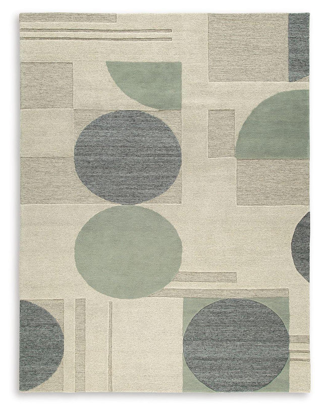 Ashley Dallane Large Rug - Linen/Blue/Green