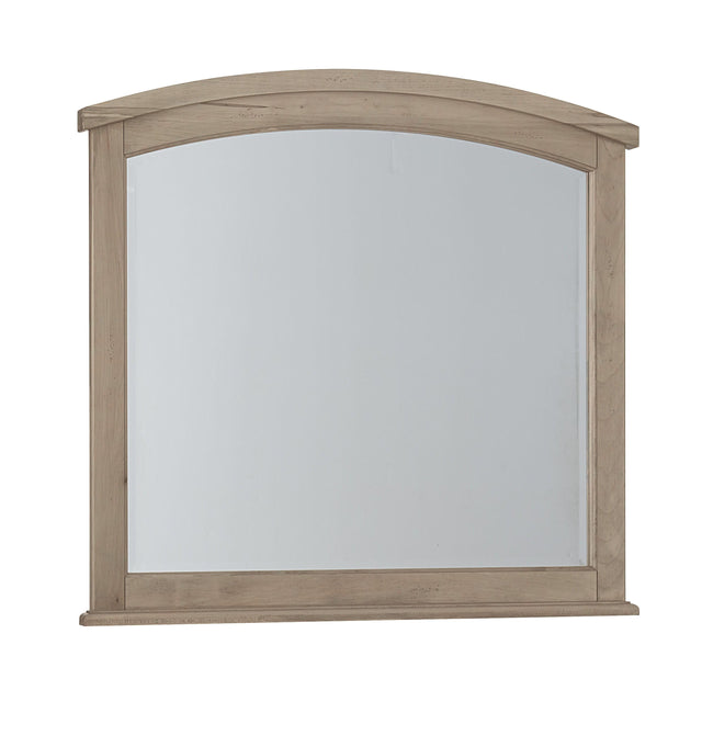 Vaughan-Bassett Woodbridge - Arched Mirror With Beveled Glass - Shadow Grey