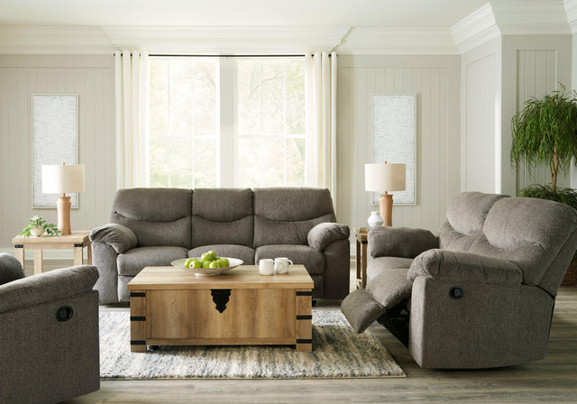 Ashley Alphons - Putty - 3 Pc. - Reclining Sofa, Loveseat, Rocker Recliner