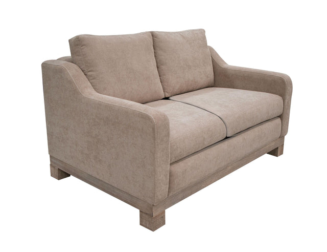 International Furniture Direct Samba - Loveseat Two-Cushion - Brown Camel