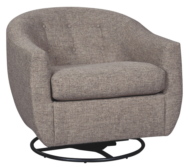 Ashley Upshur Swivel Glider Accent Chair - Taupe