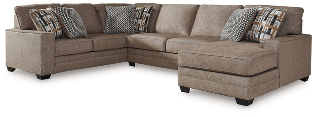 Ashley Cannonbrook - Nutmeg - 3-Piece Sectional With Raf Corner Chaise