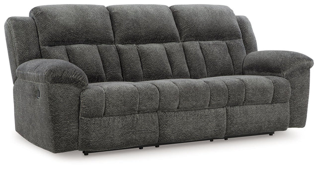 Ashley Frohn Reclining Sofa - Graphite