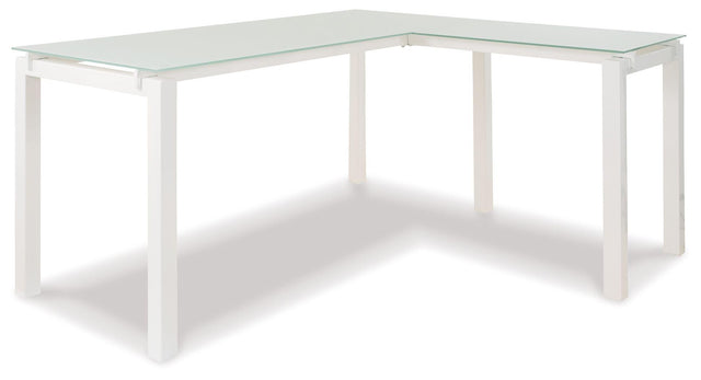 Ashley Baraga L-Desk - White