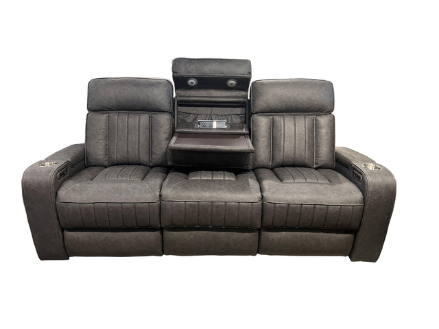 Parker House Equinox - Power Reclining Sofa With Drop Down Table - Mercury