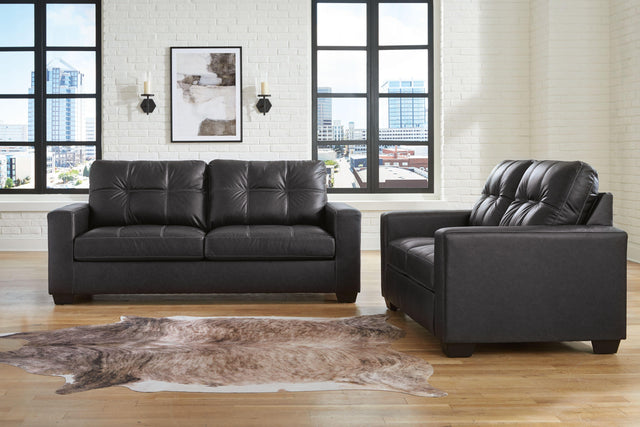 Ashley Barlin Mills - Carbon - 2 Pc. - Sofa, Loveseat