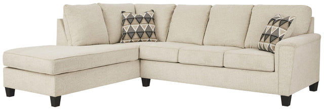 Ashley Abinger - Natural - Left Arm Facing Chaise With Sleeper Sectional