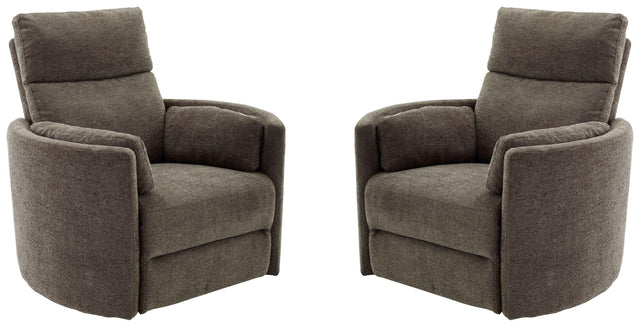 Parker House Radius - Power Swivel Glider Recliner (Set of 2) - Krypton