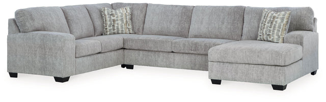 Ashley Pembrey - Pewter - 3-Piece Sectional With Raf Corner Chaise