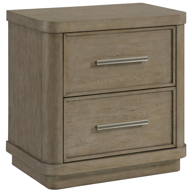 Riverside Furniture Pasadena - Two Drawer Nightstand - Light Brown