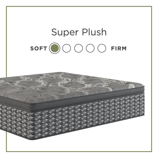 Tempur Sealy Sherwood - Oasis Super Pillow Top Hybrid Latex Mattress - Full