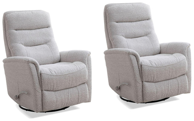 Parker House Gemini - Swivel Glider Recliner (Set of 2) - Bloke Cotton