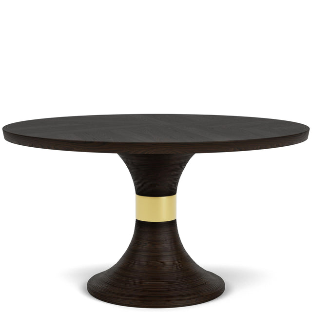 Riverside Furniture Lydia - Round Dining Table - Dark Brown