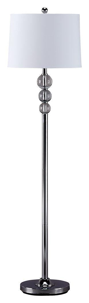 Ashley Joaquin Crystal Floor Lamp (1/CN) - Clear/Chrome Finish