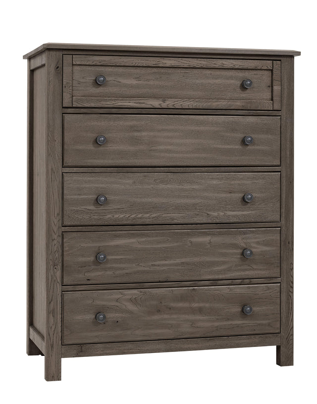 Vaughan-Bassett Custom Express - Chest 5 Drawers - Driftwood Grey