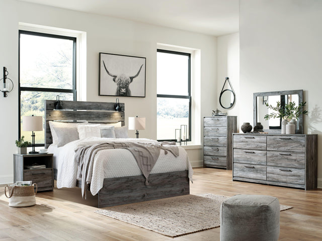 Ashley Baystorm - Gray - 5 Pc. - Dresser, Mirror, Queen Panel Bed