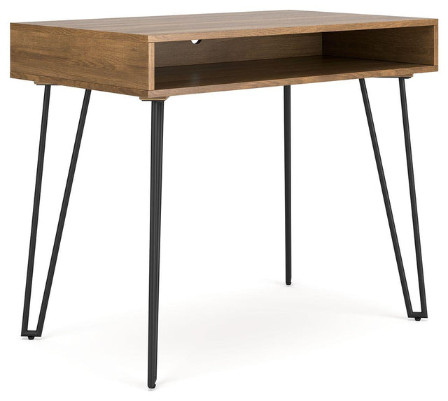 Ashley Strumford Home Office Desk - Brown/Black