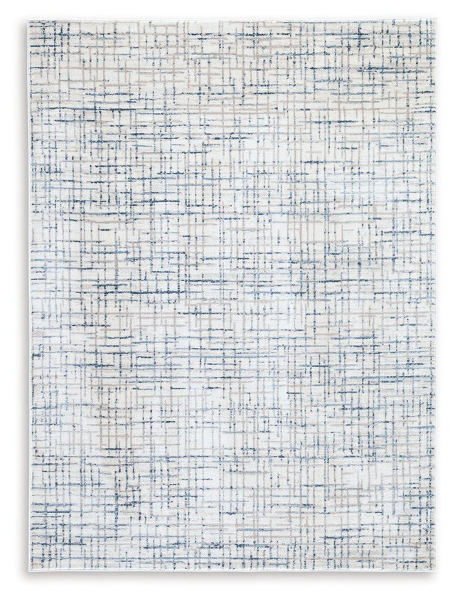 Ashley Beckfille Large Rug - Blue/Gray/Cream