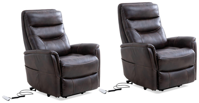 Parker House Gemini - Power Lift Recliner With Articulating Headrest (Set of 2) - Truffle