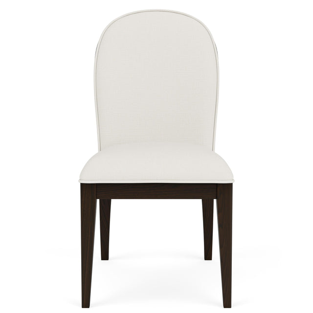 Riverside Furniture Lydia - Curved Upholstered Side Chair - White