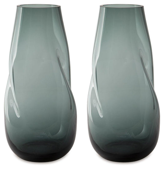 Ashley Beamund Vase (2/CS) - Teal Blue